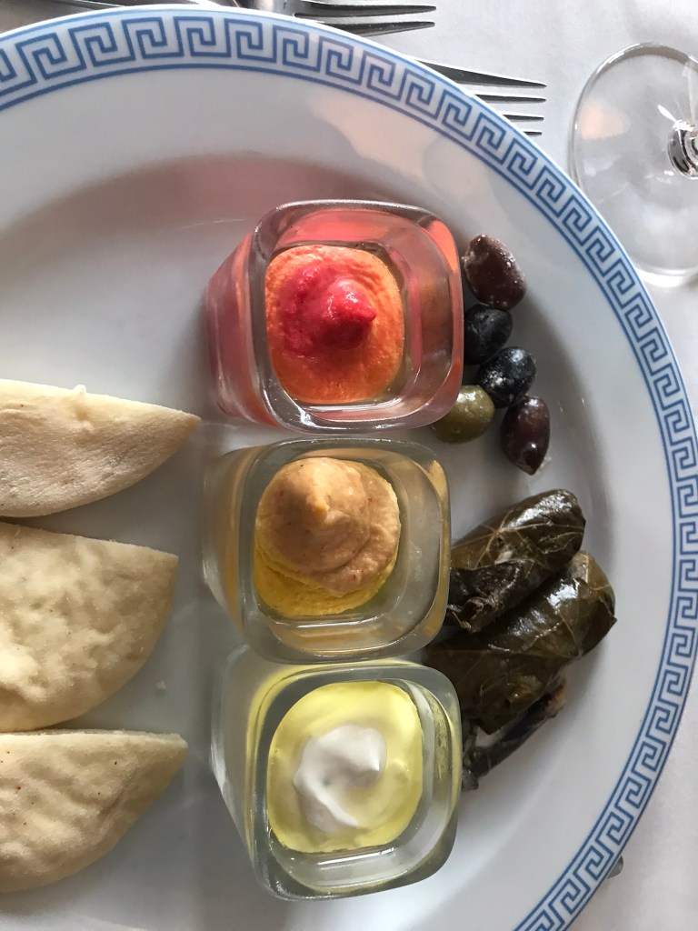 Restaurant meze platter